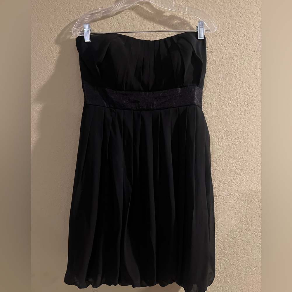 White House Black Market Elegant Strapless Black Dress